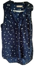 Faded Glory Womens Tank Top 4th of july MEDIUM Blue with Stars M (8-10) - $9.89