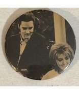 Elvis Presley With Co-Star Vintage Pinback Button J4 - £7.42 GBP