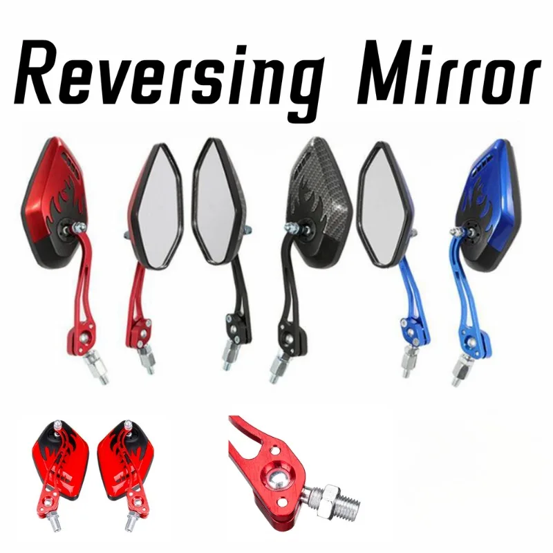 Personalized Color Aluminum Alloy Universal Motorcycle Rearview Mirror Scooter - £17.09 GBP+