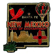 New Mexico Land of Enchantment 4 Color Fridge Magnet - £5.58 GBP
