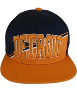 Detroit City Name Diagonal Split Color Font Snapback Baseball Cap (Dark ... - $27.28 CAD
