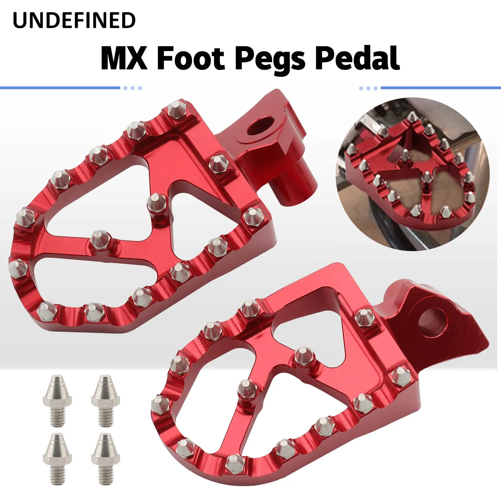 Motorcycle Motocross Foot Pegs Footrests For Honda CR 125 250 500 CR125 ... - $21.73+