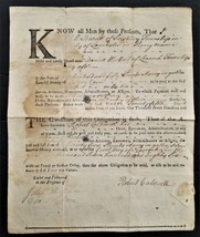 1786 antique LEGAL DOC lancaster salsbury CALDWELL v BEAS getzek shaffrer  - £70.35 GBP