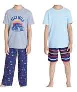 Eddie Bauer (XS) 5/6 ~ 4-Piece Sleep Set ~ Grey Heather ~ 2 Tops 1-Short... - $42.10 CAD