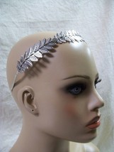 Antiqued Silver Leaf Headband Circlet Laurel Eve Roman Greek God Grecian... - $257.29 MXN