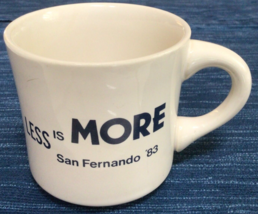 Vtg Less is More San Fernando CA 1983 Coffee Mug Cup Nudist Exhibitionist 920A - £17.38 GBP