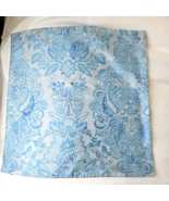 Pottery Barn Cecile Blue Damask Print Pillow Cover 18 x 18 French Floral... - £22.27 GBP