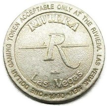 Las Vegas USA Riviera Silver Color Hotel Casino One Dollar Gaming Token 1990 - $29.69