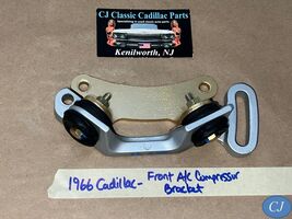 66 Cadillac FRONT A/C COMPRESSOR MOUNTING ADJUSTING BRACKET W/GROMMETS #... - $272.24
