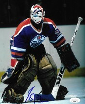 Grant Fuhr Autographed 8x10 Photo JSA COA NHL Edmonton Oilers Signed Blo... - $55.21