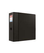 Staples Heavy Duty 5&quot; 3-Ring Non-View Binder Black (24663) 82674 - £25.17 GBP