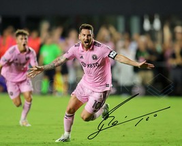 Lionel Messi Signed 8x10 Glossy Photo Autographed RP Signature Print Poster Wall - £13.58 GBP