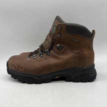 Vasque Mens Brown Leather Lace Up Waterproof Mid Calf Hiking Boots Size 12 M - £31.64 GBP