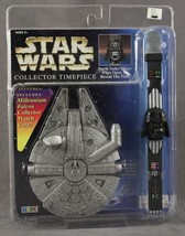NOS Star Wars Collector Timepiece Dart Vader&#39;s Flip Top Watch Millennium Falcon - £13.96 GBP