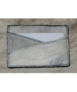 Myra Bags #3167 Hairon Black/White Leather 4&quot;x3&quot; ID, Card Holder~RFID Bl... - £9.09 GBP