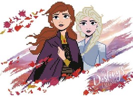 DIY Diamond Dotz Disney Anna and Elsa Frozen Facet Bead Picture Kids Cra... - £32.01 GBP