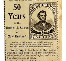 Dr Hooker&#39;s Cough Croup Syrup Medicine 1894 Advertisement Victorian ADBN1hh - £9.93 GBP