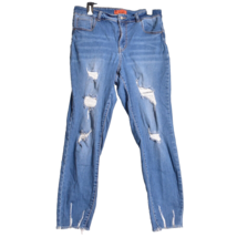 Wax Jean Butt I Love You Women’s Blue Jeans Size 14 Distressed Jeans - £10.97 GBP