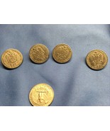 1/4 FL Florin Austrian 1859 4 BUTTONS - $27.00 CAD