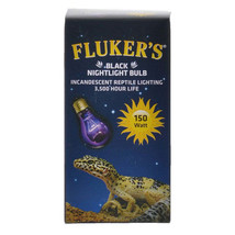Flukers Black Nightlight Bulb: Essential Incandescent Reptile Heat Source - £6.22 GBP