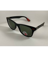 NEW RAY BAN RB4195M-607 Ferrari Sunglasses Black Grey Polarized Lens Italy Made - $149.90
