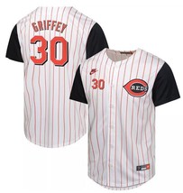 Legend Ken Griffey Jr. #30 Men&#39;s Replica 2000s Reds Jersey - All Stitched - £38.65 GBP