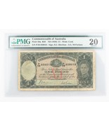 1938 Australia 1 Pound Banknote Graded by PMG VF-20 P#26a - $387.67 CAD