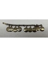 Vintage Silver Tone Round 9 Of 10 Commandments Charm Bracelet Religious - €9,36 EUR