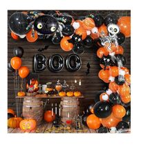 Halloween DIY Party Supplies Arch Kit with Cobweb BOO Spider Skeleton Ba... - $4.46