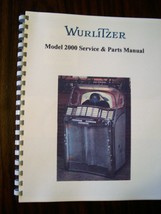 Wurlitzer Model 2000 Jukebox Manual - £27.24 GBP