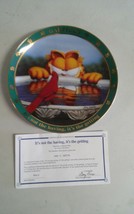A Day With Garfield Collector Plate COA Jim Davis Danbury Mint Its not H... - £15.94 GBP