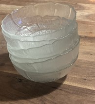 6 VINTAGE ARCOROC CLEAR GLASS FRUIT/SALAD SERVING BOWLS 7&quot;X2.5&quot;,FRANCE - $1,868.19 MXN
