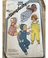 Vintage 1981 Simplicity Sewing Pattern 5332 Size 6 Months UNCUT Romper B... - £13.26 GBP