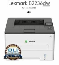 Lexmark B2236dw Monochrome Single Function Compact Laser Printer, Duplex Printin - £156.72 GBP