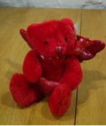 Dan Dee RED TEDDY BEAR W/ WINGS Plush Stuffed Animal - $291.64 MXN