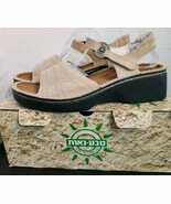 Naot Women&#39;s Shoes Sandals Sonia Suede Soy Tan EU 40 US 8.5 - 9  Hook Lo... - $108.20 CAD