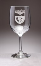 Donahue Irish Coat of Arms Wine Glasses - Set of 4 (Sand Etched) - £53.76 GBP