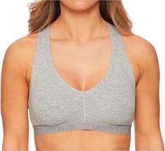 Calvin Klein Womens Lightly Lined Padded Monochrome Logo Triangle Bralet... - €16,76 EUR