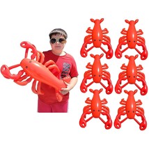 Large 20&quot; Red Blow-Up Inflatable Lobster Pool Toy Luau Nautical Clam Bake Beach  - £43.49 GBP
