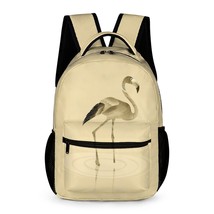 Mondxflaur Retro Flamingo Backpacks for School Kids Teen Lightweight 16.... - $34.99