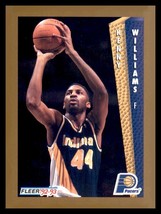 1992-93 Fleer #354 Kenny Williams Indiana Pacers - £1.53 GBP