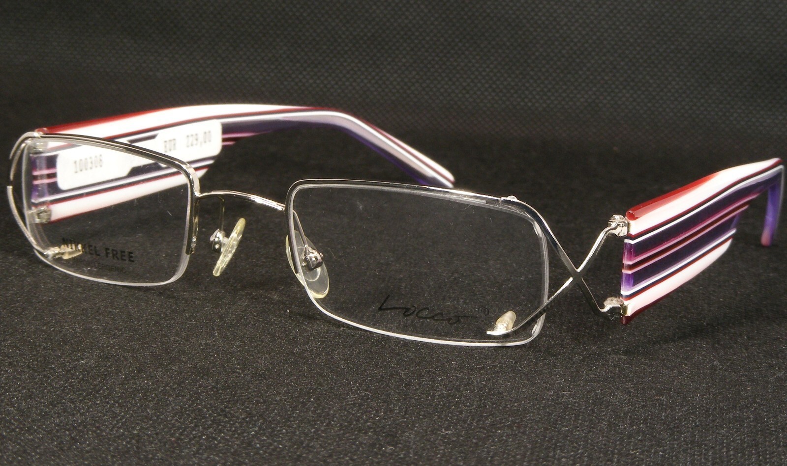 Vintage LOCCO SALUTI C.2 Silber Einzigartig Selten Brille 50-20-135mm - $135.62