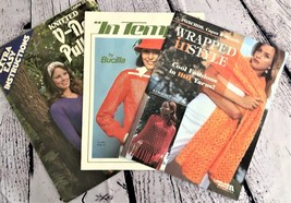 Knitting and Crocheting Books Leaflets for Woman&#39;s Sweaters and More Lot of 3 - £6.27 GBP