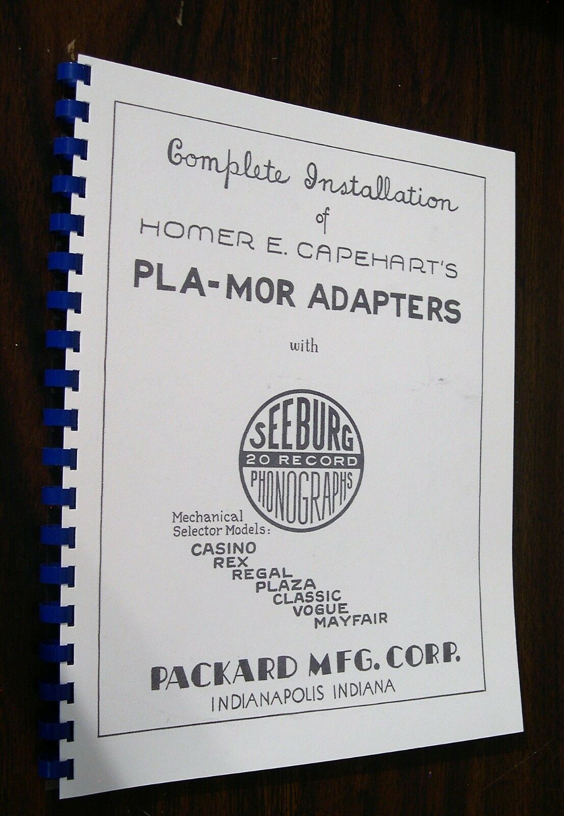 Packard Pla-Mor Adapters for Seeburg 20 Record Jukebox - $19.79