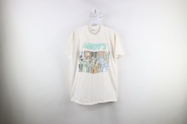Vintage 90s Mens XL Spell Out Chicago Jazz Festival Andys T-Shirt White USA - £38.98 GBP