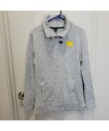 Champion Elite Womens Henley Sweater Pullover Heather Gray Medium Michig... - $519.51 MXN