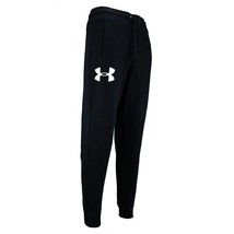 Under Armour Men&#39;s Rival Fleece Logo Joggers Black Size Large New With Tags - £30.93 GBP