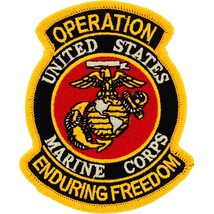 Eagle Emblems Patch-Operation Enduring Freedom USMC (3-5/8&quot;) - $9.05