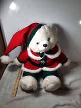 VTG 1995 Snowflake Teddy Bear Plush 21&quot; Dan Dee Limited Christmas Bear - £9.94 GBP