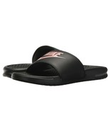 Women&#39;s Nike Benassi JDI Slide Sandals, 343881 007 Multi Sizes Black/Ros... - £27.87 GBP